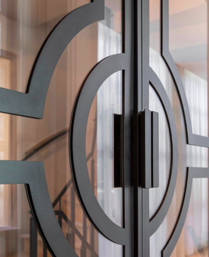 Staal style hoogwaardig veiligheidsglas stalen glazen deur  taatsdeur